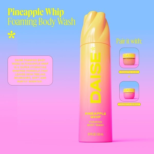 Daise Foaming Body Wash Pineapple 265 Ml