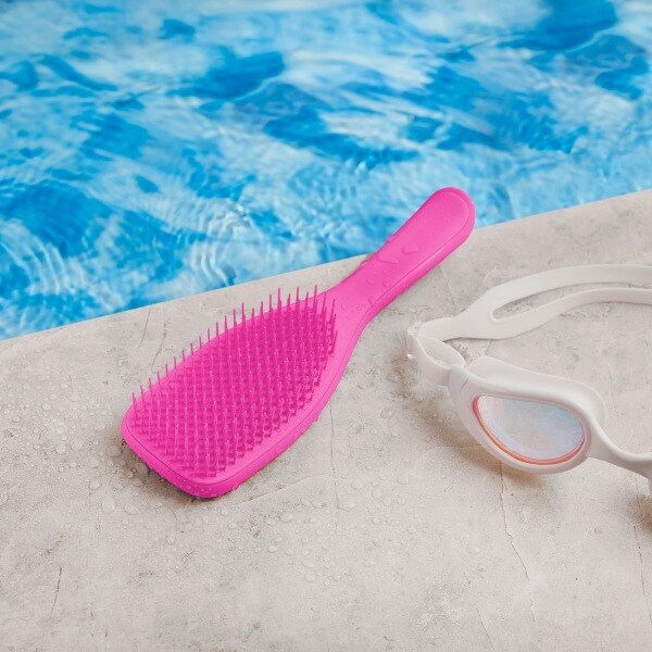 Tangle Teezer Ultimate Detangler Haarbürste Raspberry Rouge – Für Nasses & Trockenes Haar, Mit Griff, Schonendes Entwirren
