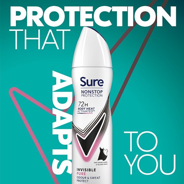 Sure Nonstop Protection Invisible Pure Anti-Perspirant Aerosol 150 ml