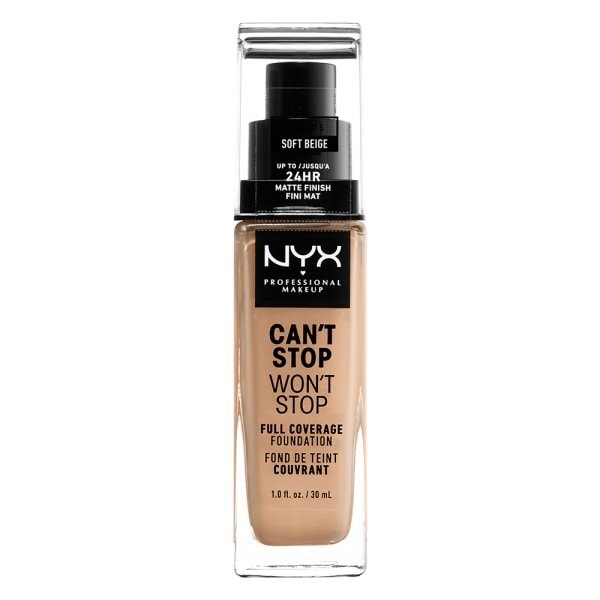 NYX Professional Makeup Cant Stop Foundation Soft Beige