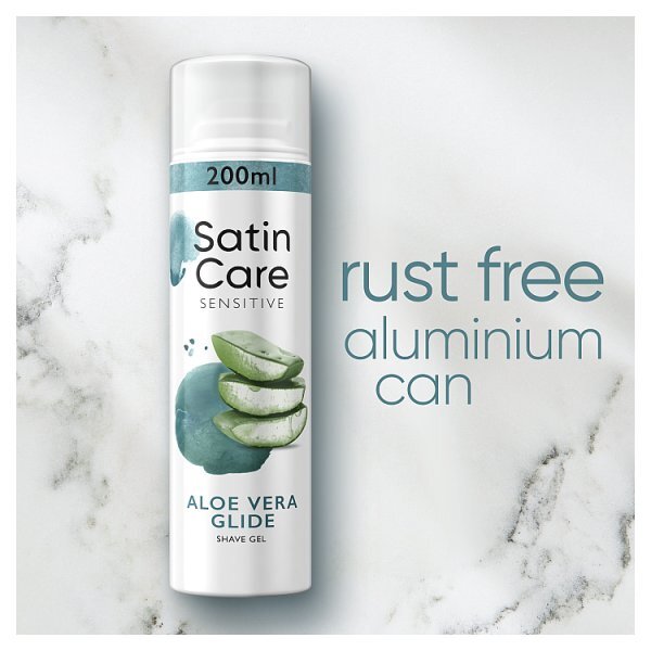 Venus Satin Care Shaving Gel Sensitive Aloe Vera Glide 200ml