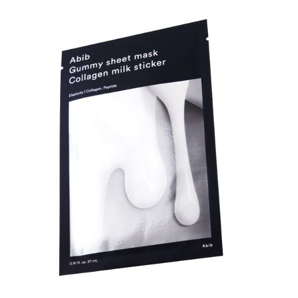 Abib Gummy Sheet Mask - Collagen Milk Sticker 1Pc
