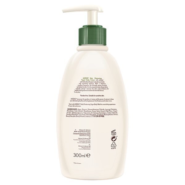 Aveeno Daily Moisturising Yogurt Body Cream Vanilla 300ml
