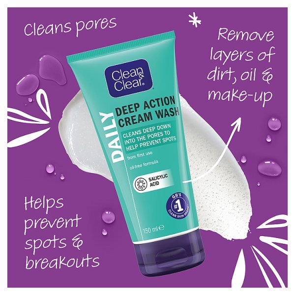 Clean & Clear Deep Action Cleansing Wash 150ml