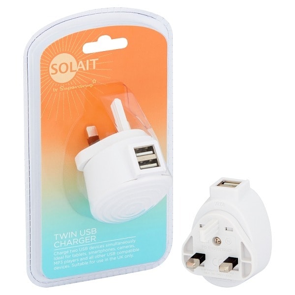 Solait EU USB Twin Charger