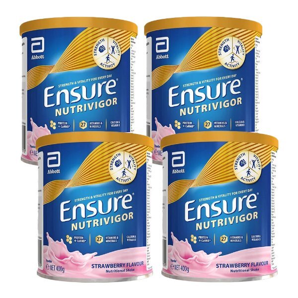 Ensure Shake Strawberry Flavour 400G x4 Bundle