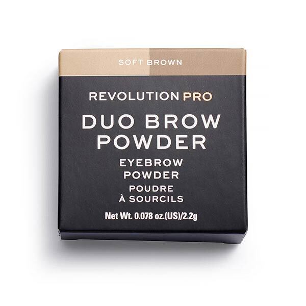 Revolution Pro Duo Eyebrow Powder Soft Brown