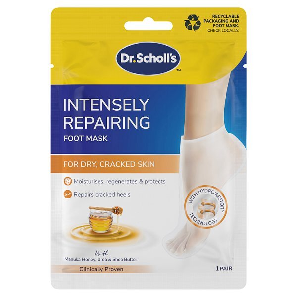 Scholl Foot Mask With Manuka Honey, Shea Butter & Urea
