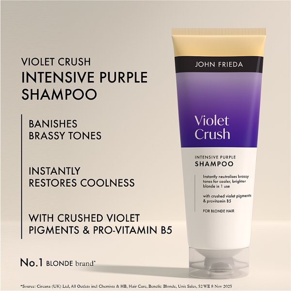 John Frieda Violet Crush Intensive Purple Shampoo 250Ml