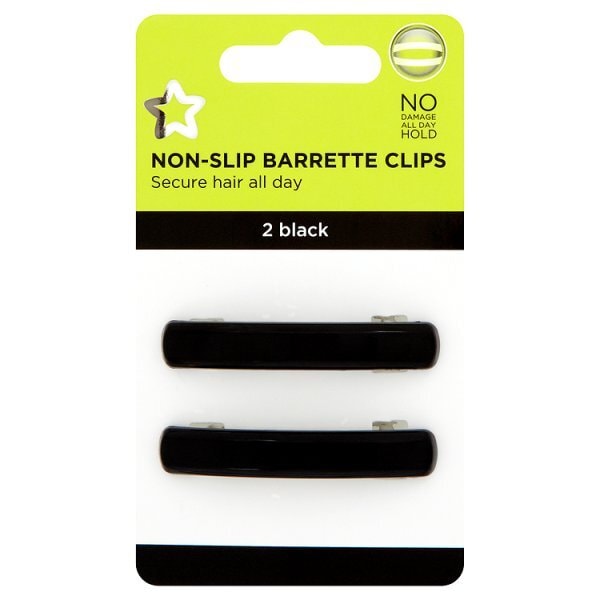 Superdrug Barrettes Black x2