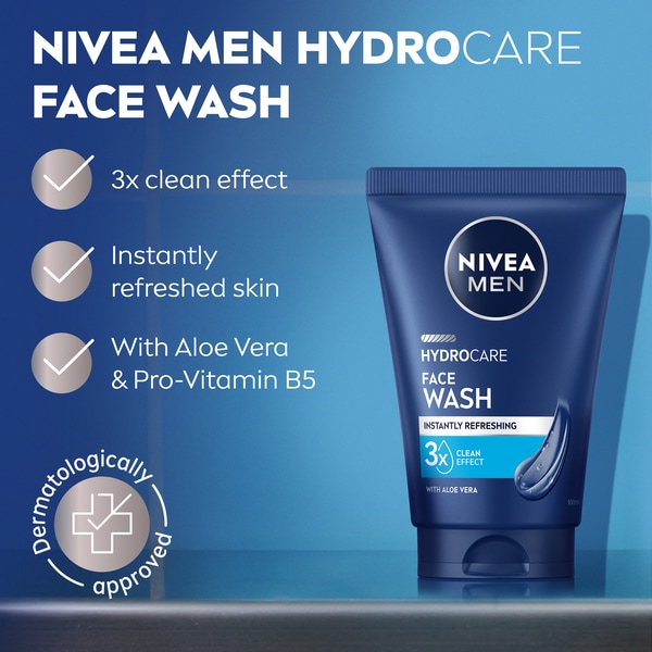 Nivea Men Hydrocare Wash 100Ml