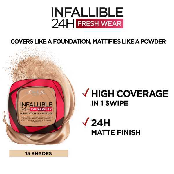 L'Oréal Paris Infallible 24H Foundation Powder 200 Golden Sand