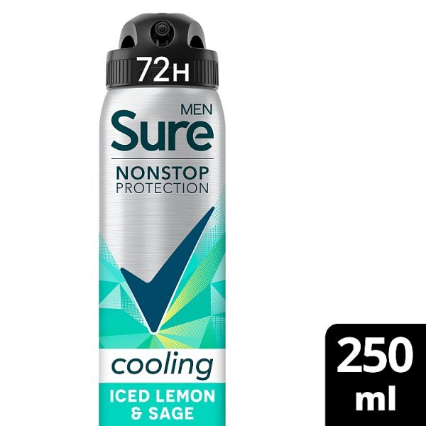 Sure Men Nonstop Protection Iced Lemon & Sage Aerosol Deodorant 250ml
