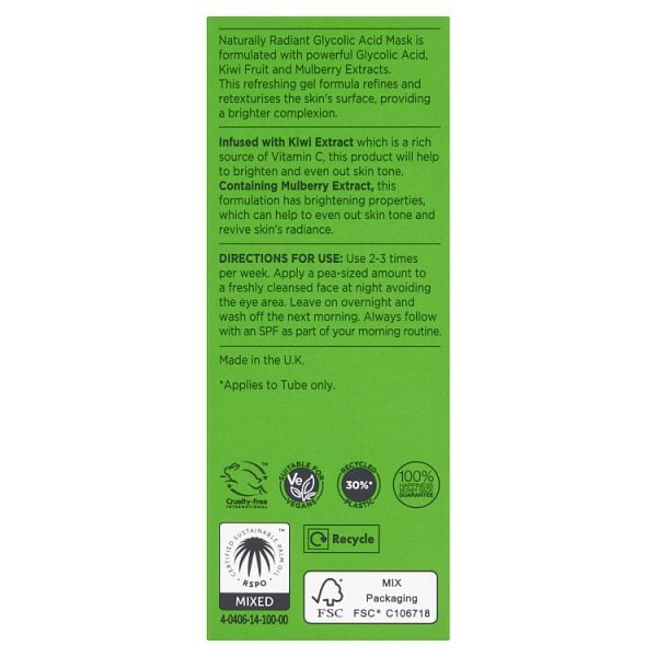 Naturally Radiant Glycolic Acid Mask 50ml