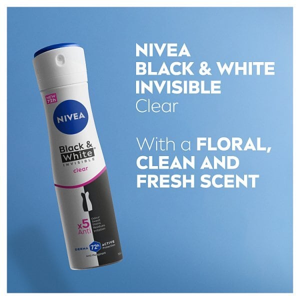 NIVEA Black & White Anti-Perspirant Deodorant Spray 150ml