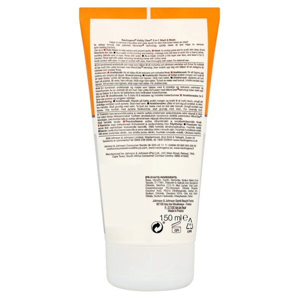 Neutrogena Visibly Clear 2-in-1 Face Wash Mask 150ml