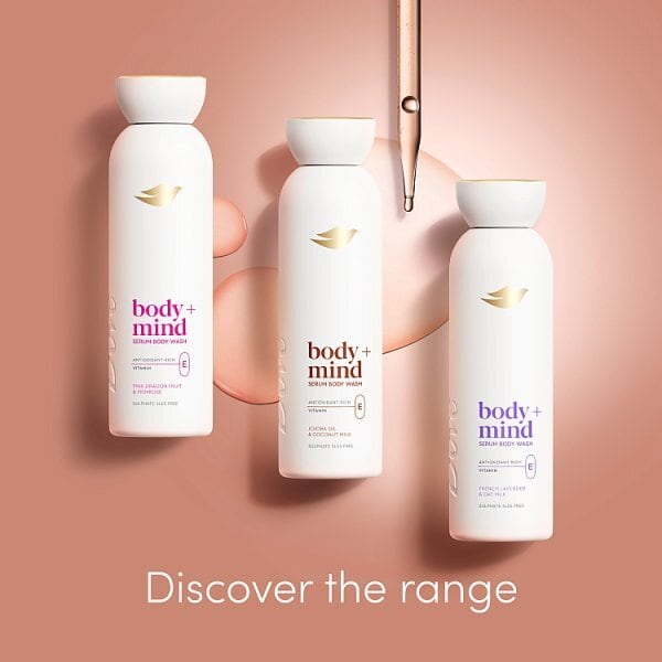 Dove Body Wash Body+Mind Jojoba Oil & Coconut Milk 350ml