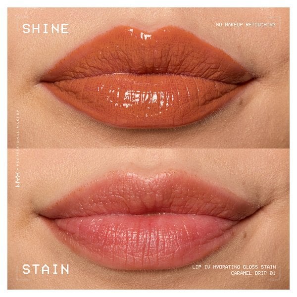 NYX Professional Makeup Lip IV Hydrating Lip Stain Gloss Caramel Drip