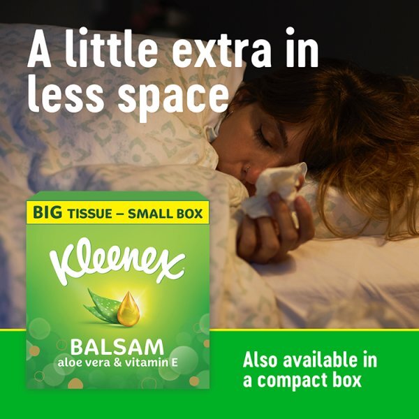 Kleenex Balsam Regular Tissues Twin Pack