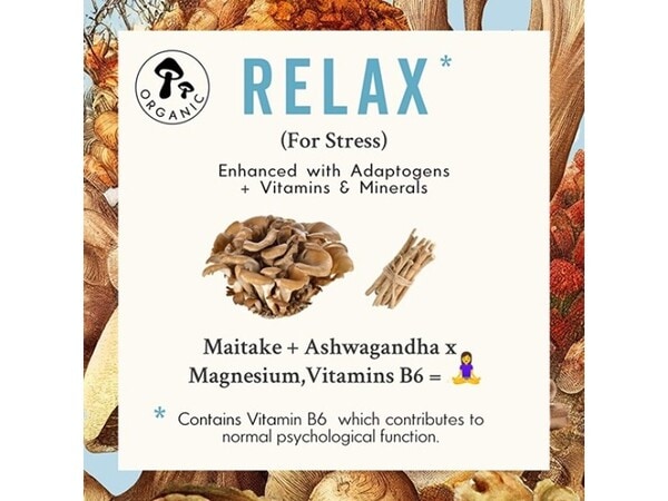 Grass & Co. Relax Maitake Mushrooms Capsules