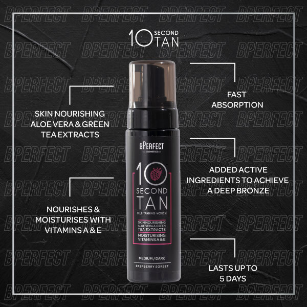 BPerfect 10 Sec Tan Mousse - Raspberry Sorbet - Med-Dark 200ml