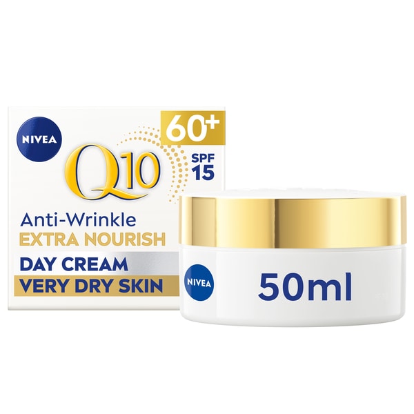 NIVEA Q10 Power 60+ Anti-Wrinkle Day Cream SPF15 50ml