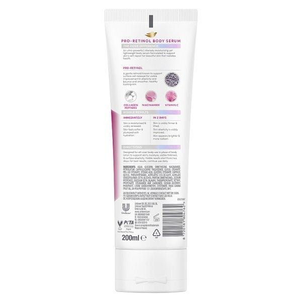 Dove Body Serum Lotion Pro Retinol+ Firming for Surface Renewing 200ml