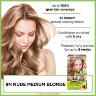 Garnier Nutrisse Nude Hair Dye 8.132 Medium Blonde