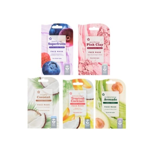 Superdrug Mixed Face Masks x10 Bundle