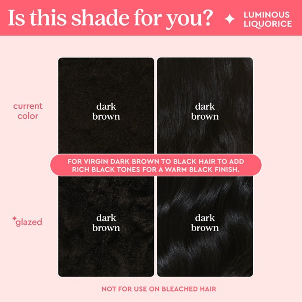 Glaze Super Color Conditioning Gloss Luminous Liquorice 190ml