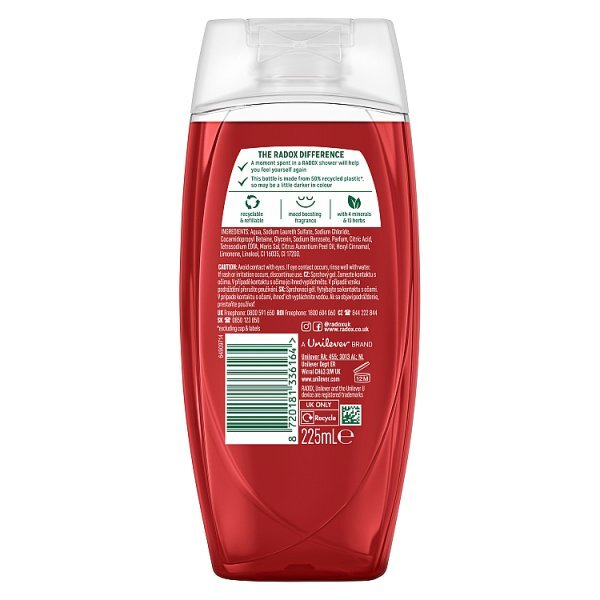 Radox Mineral Therapy Feel Ready Shower Gel 225 ml