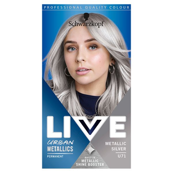 LIVE UrbanMetallics Permanent Silver Hair Dye MetallicSilver