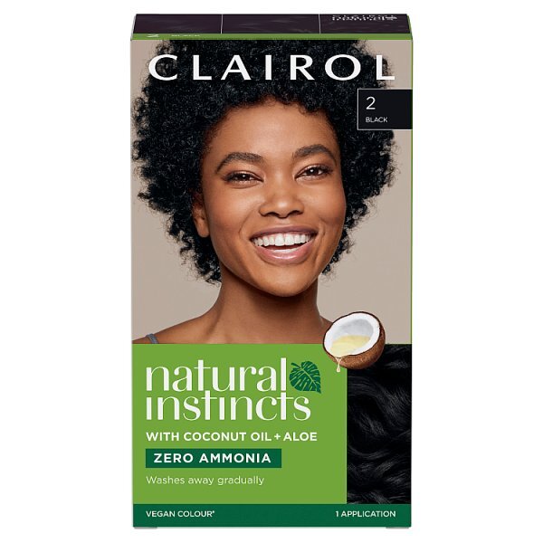 Clairol Natural Instincts Semi-Permanent Hair Dye 2 Black