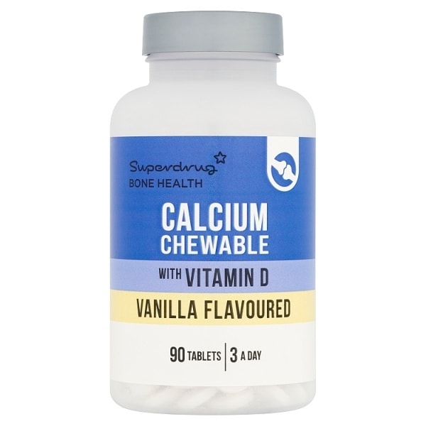 Superdrug Chewable Calcium & Vitamin D 90 Pack