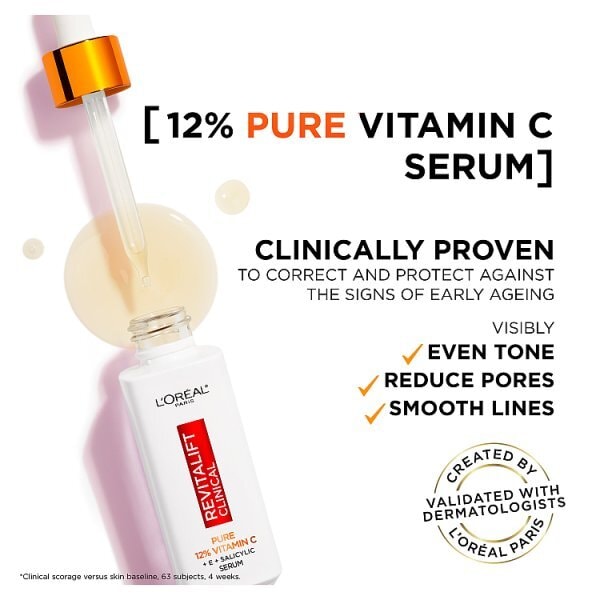 LOréal Paris Revitalift Clinical 12% Pure Vitamin C Serum 30ml