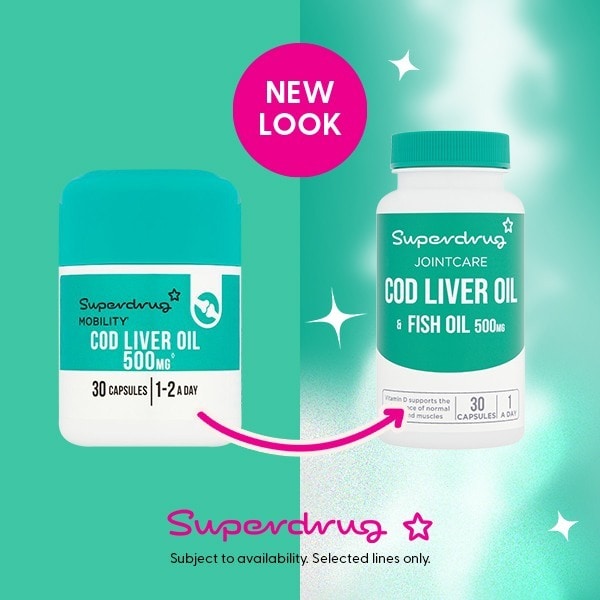 Superdrug Cod Liver Oil 500mg 30s