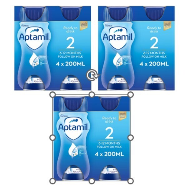 Aptamil follow on multi pack milk bundle x3