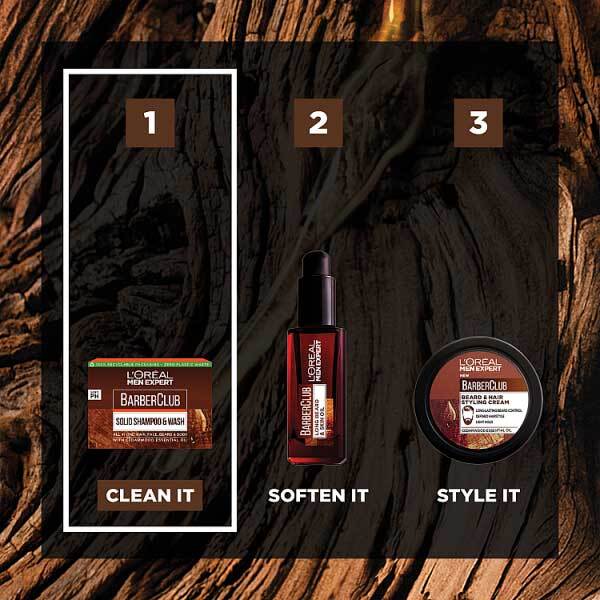 DNR L'Oréal Men Expert BarberClub Solid Shampoo & Wash