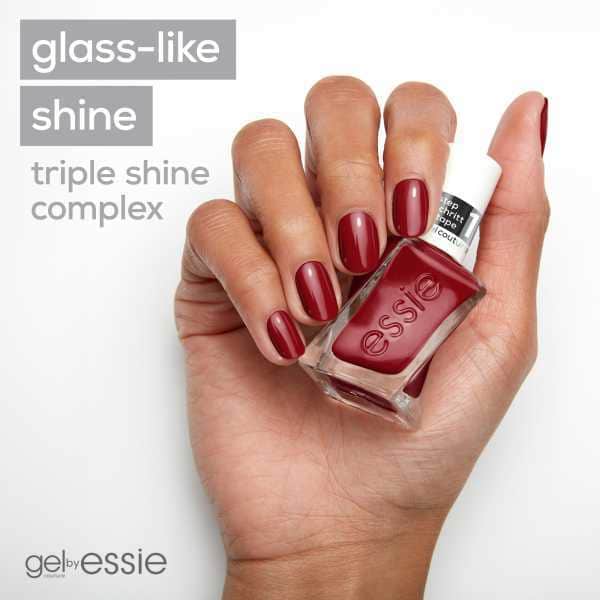 Essie Gel Couture Gel-Like Nail Polish Paint The Gown Red