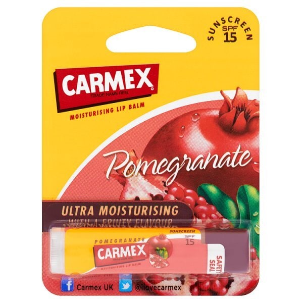 DNR Carmex Ultra Moisturising Lip Balm Pomegranate SPF 15 4.25g