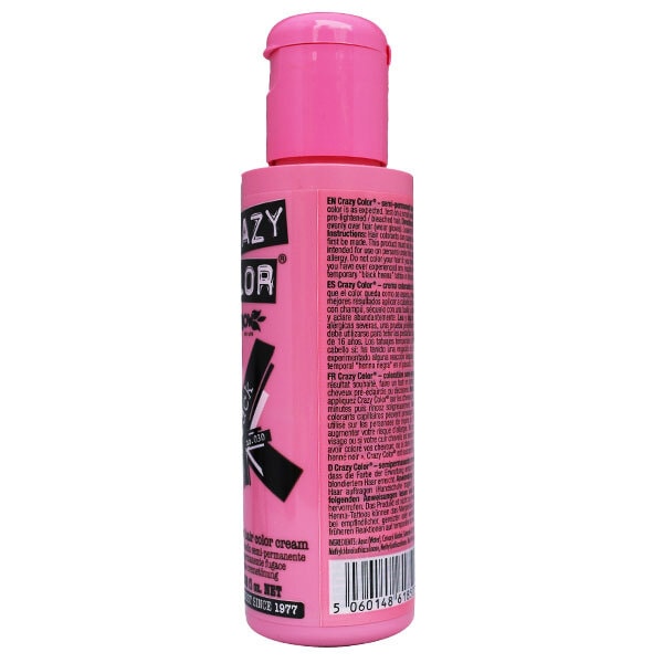 Crazy Color Semi Permanent Hair Color Cream Black 30