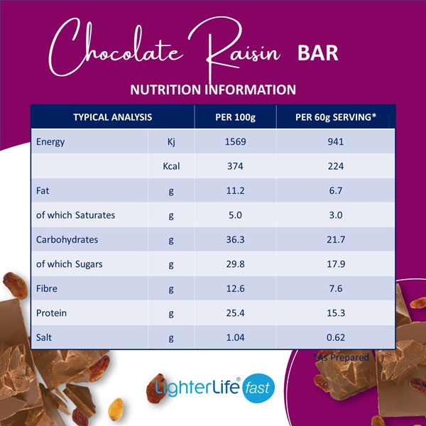 LighterLife Fast Chocolate Raisin Bar