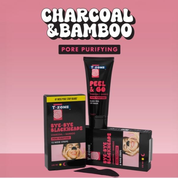 T-Zone Charcoal & Bamboo Black Peel Off Mask 50ml