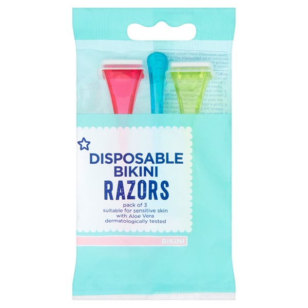 Superdrug Female Bikini Disposable Razors x3