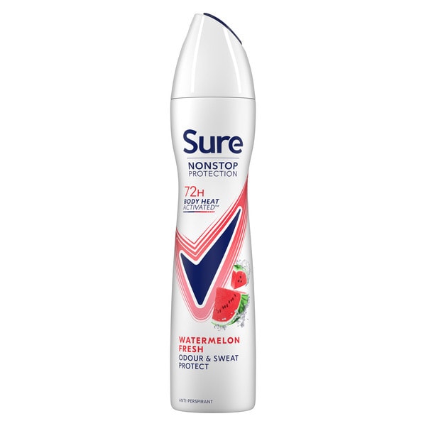 Sure Nonstop Protection Watermelon Fresh Anti-Perspirant Aerosol 250ml