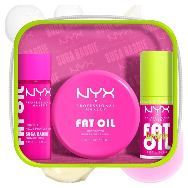 NYX Professional Makeup Fat Oil Lip & Body Kit, Suga Baddie