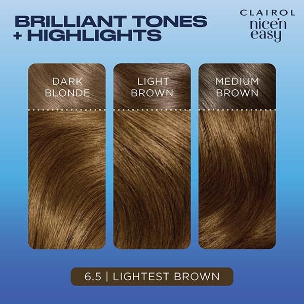 Clairol Nice'n Easy Hair Dye 6.5 Lightest Brown