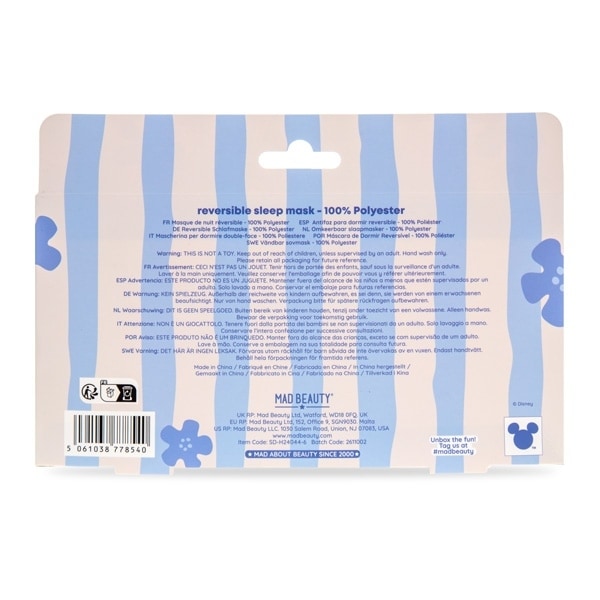 Disney Stitch Happy Days Reversible Sleep Mask Gift