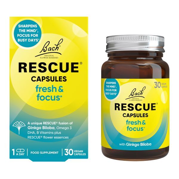 Bach RESCUE Fresh & Focus Capsules (30 Vegan Capsules)