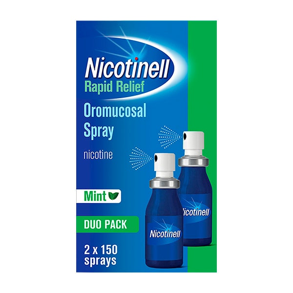 Nicotinell (Nicotine) 1Mg Mint 2X150 Sprays Stop Smoking Aid